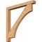 Ekena Millwork Westlake Block Smooth Bracket w/ Offset Brace, Western Red Cedar, 5 1/2"W x 48"D x 48"H BKT0604X48X48WTL05SWR - alternate 1